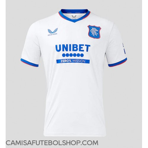 Camisa de time de futebol Rangers Replicas 2º Equipamento 2024-25 Manga Curta